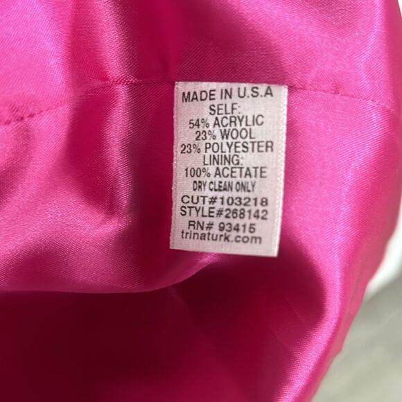 Trina Turk Floral Jacqaurd Jacket - EUC - 6 - Picture 6 of 6